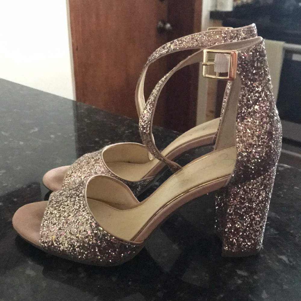 Sparkly Jessica Simpson heels